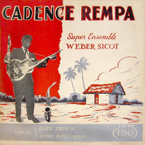 Couverture du troisième album du (Super) Ensemble Weber Sicot édité en 1961 chez Ibo Records avec comme chanteurs Gary French et André Dorismond.