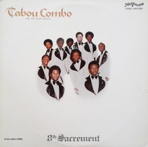 Une des nombreuses versions de l'album de 1975 de Tabou Combo, "8th Sacrement", comprenant le tube "New York City". Des versions de cet album (ainsi que des singles) sont sortis en France, au Royaume-Uni, en Allemagne et même en Turquie.Tabou Combo gagne très peu d'argent avec le succès international de l'album, mais celui-ci aura fait d’eux les leaders mondiaux de la musique haïtienne et leur aura permis de jouer dans les discothèques du monde entier.